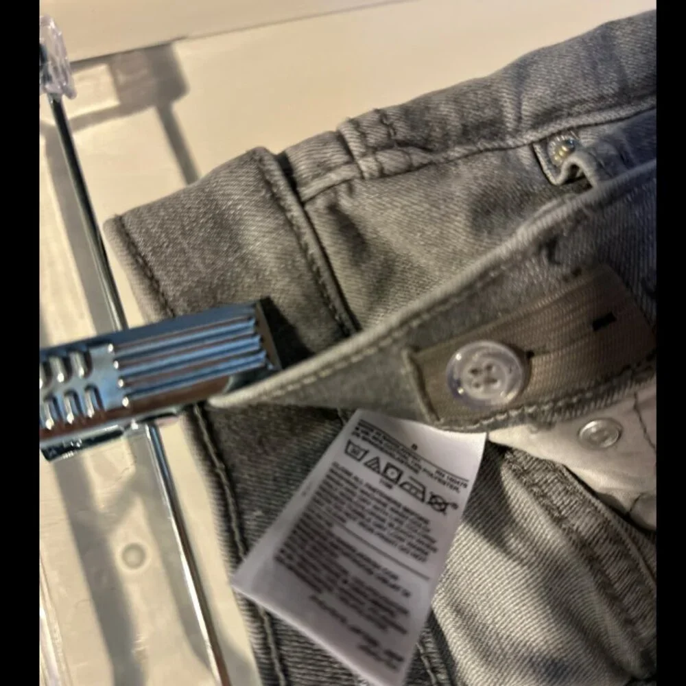 Old Navy Boys Karate Slim Built-In‎ Flex Max Tough Jeans Grey Size 8